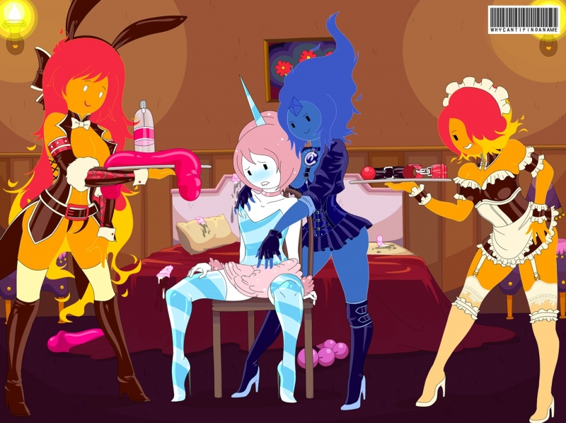 Lesbian Orgy Games - Adventure time? No, it is lesbian orgy time!!!